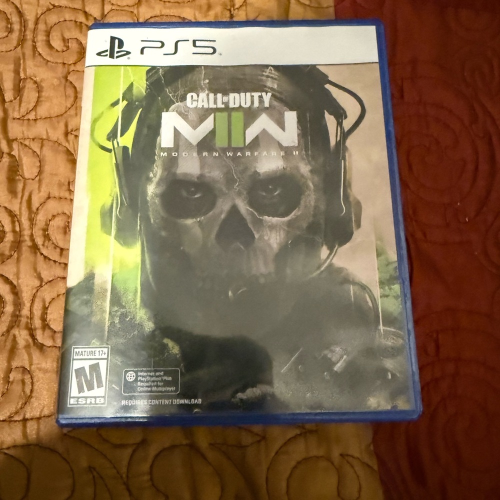 Sony PS5 Call of Duty Modern Warfare II - Black & Neon Green Cover